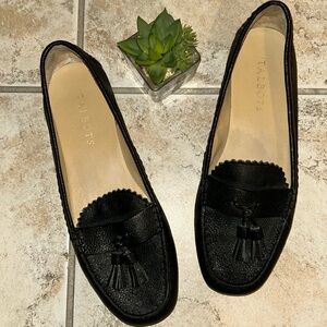 Black Everson Tasseled Talbots Flats 7.5